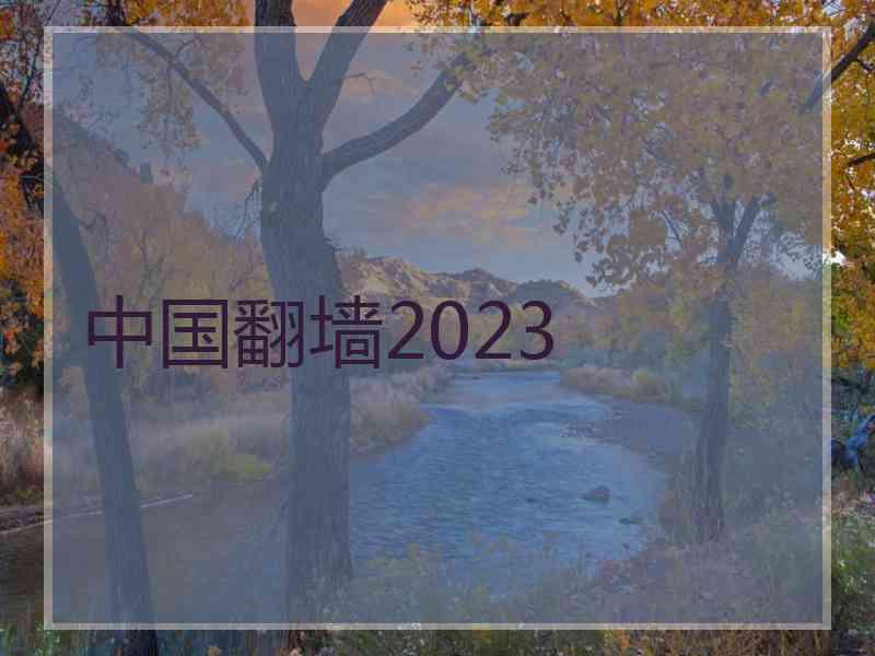 中国翻墙2023 中国翻墙2023