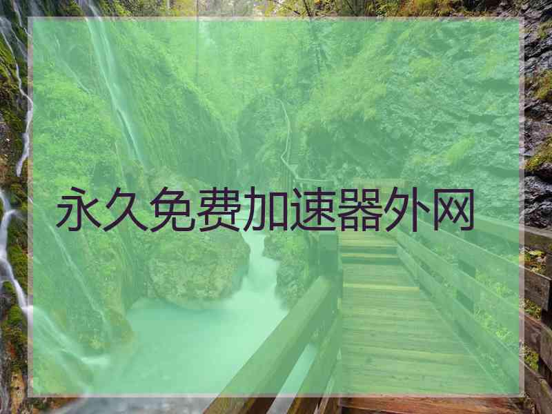 永久免费加速器外网