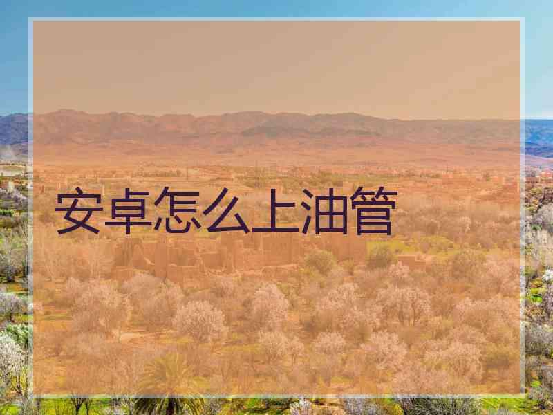 安卓怎么上油管