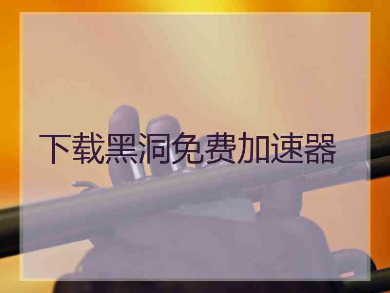 下载黑洞免费加速器
