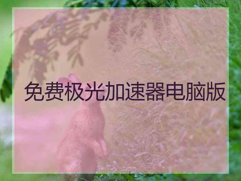 免费极光加速器电脑版