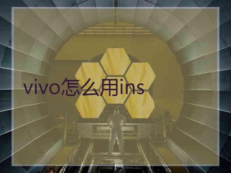vivo怎么用ins