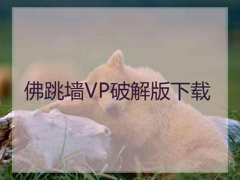 佛跳墙VP破解版下载