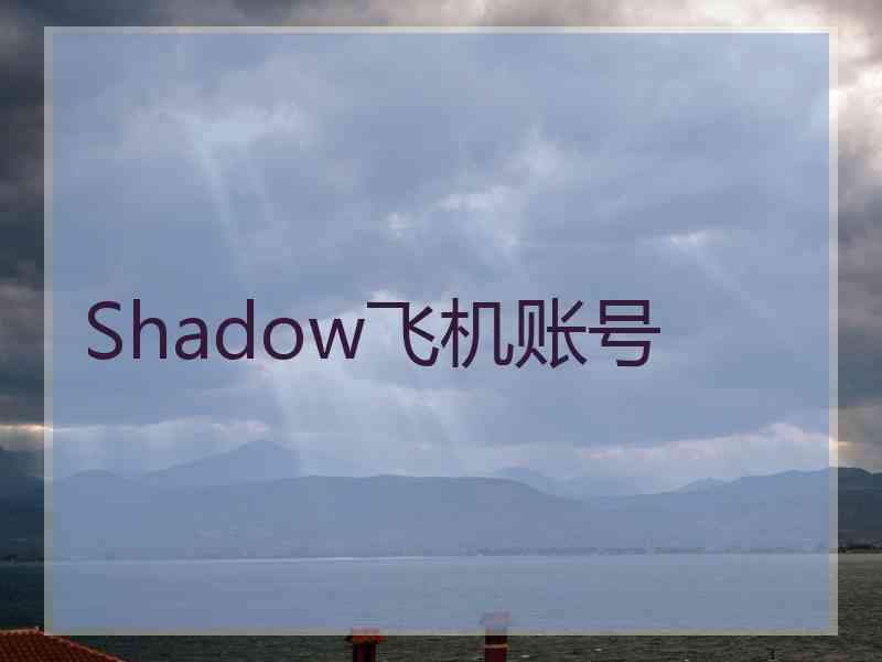 Shadow飞机账号