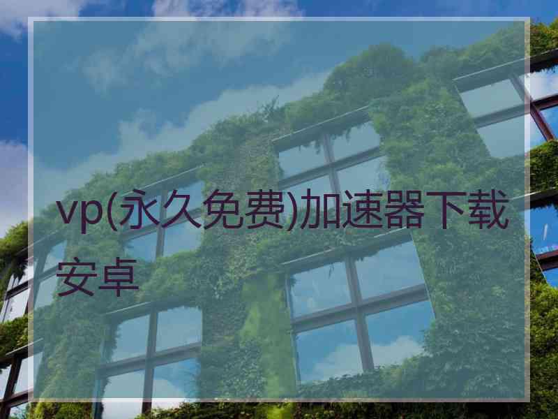 vp(永久免费)加速器下载安卓