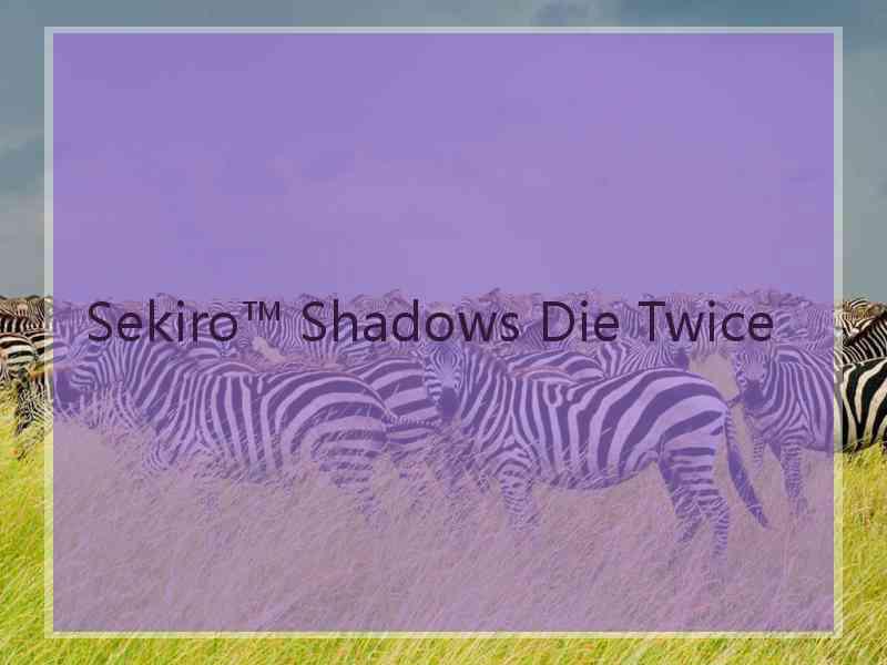 Sekiro™ Shadows Die Twice