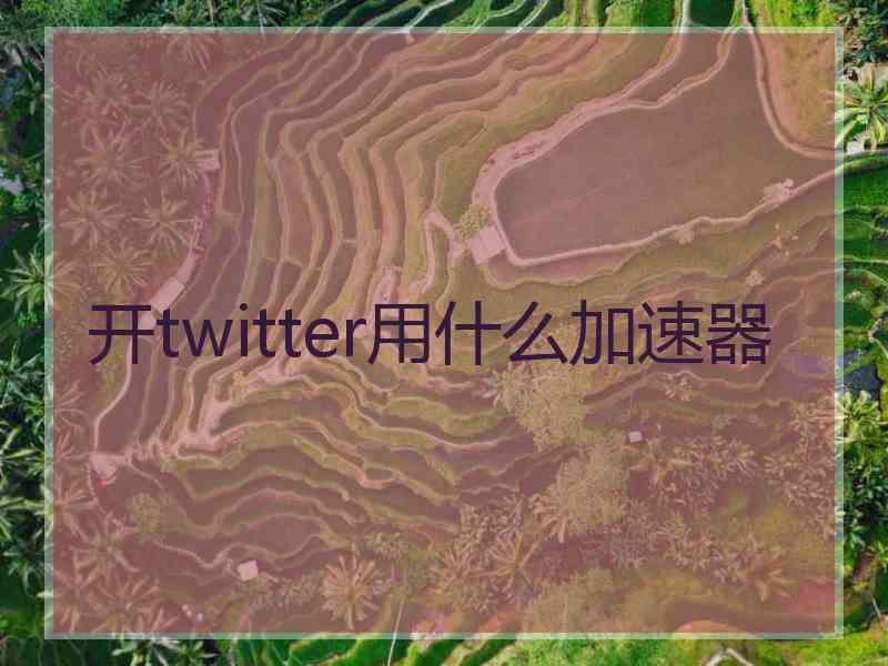 开twitter用什么加速器
