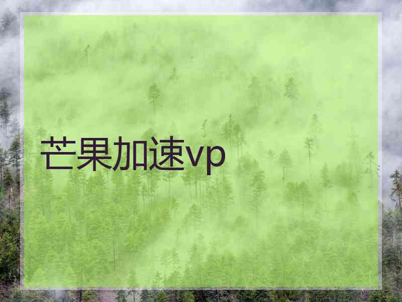芒果加速vp