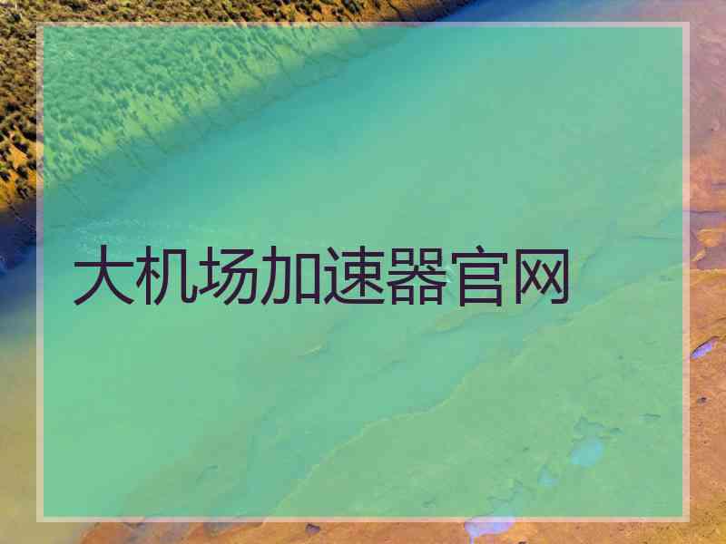 大机场加速器官网