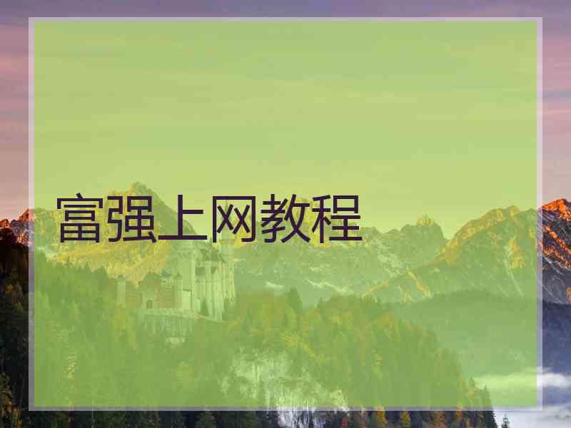 富强上网教程