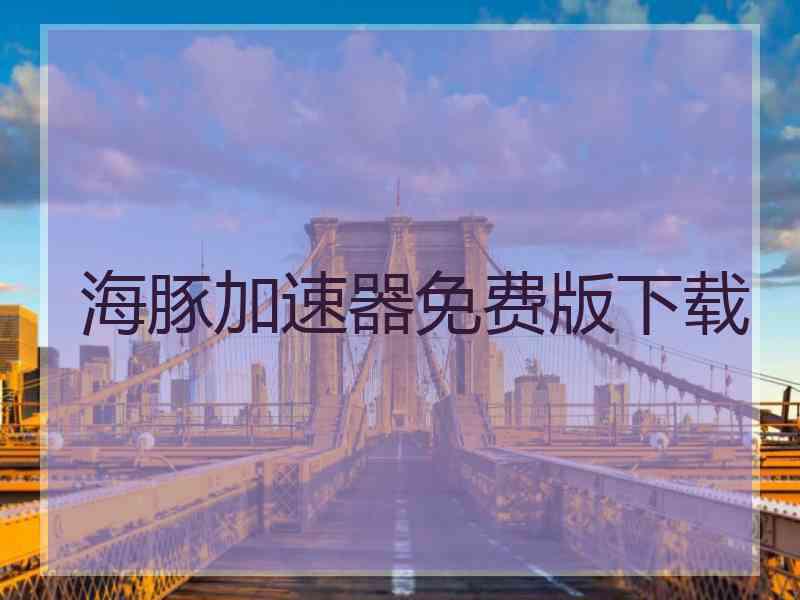 海豚加速器免费版下载