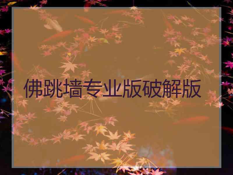 佛跳墙专业版破解版