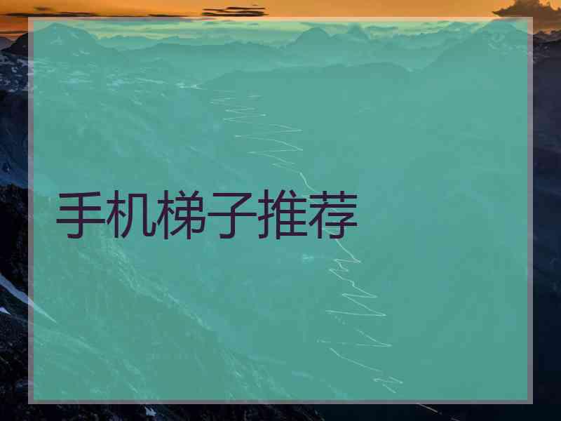 手机梯子推荐
