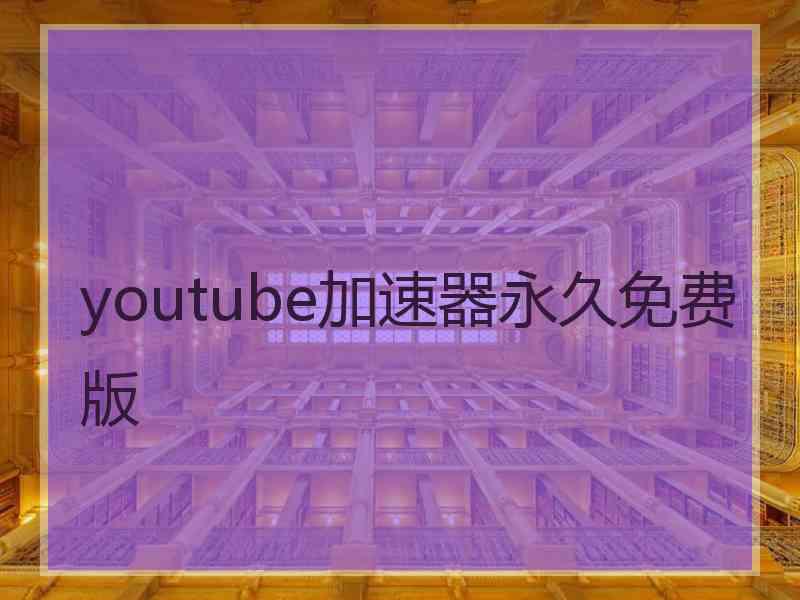 youtube加速器永久免费版