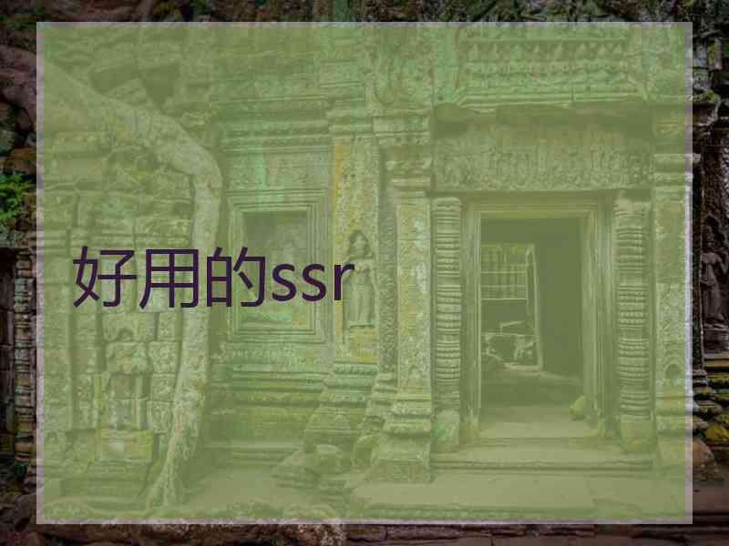 好用的ssr