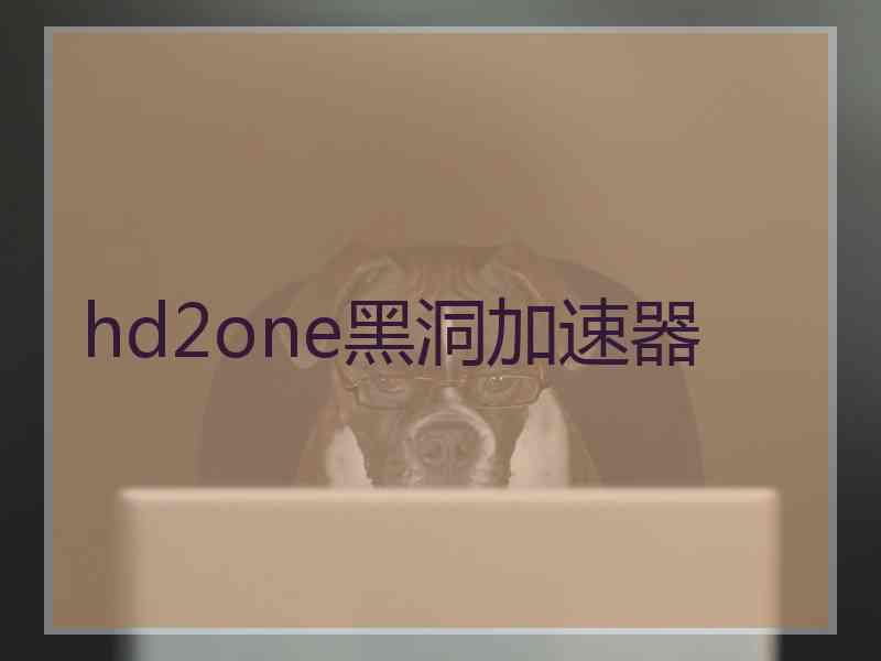 hd2one黑洞加速器