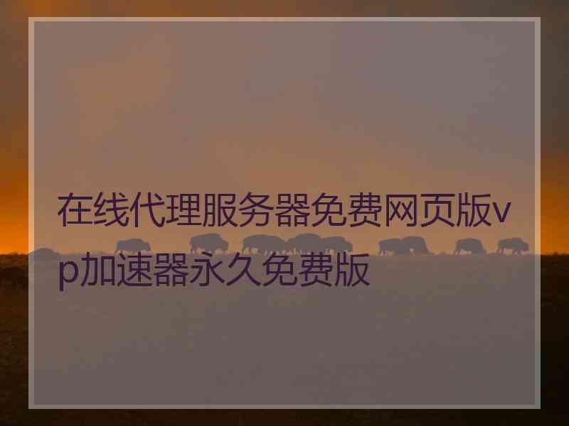 在线代理服务器免费网页版vp加速器永久免费版