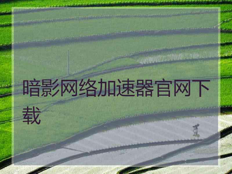 暗影网络加速器官网下载