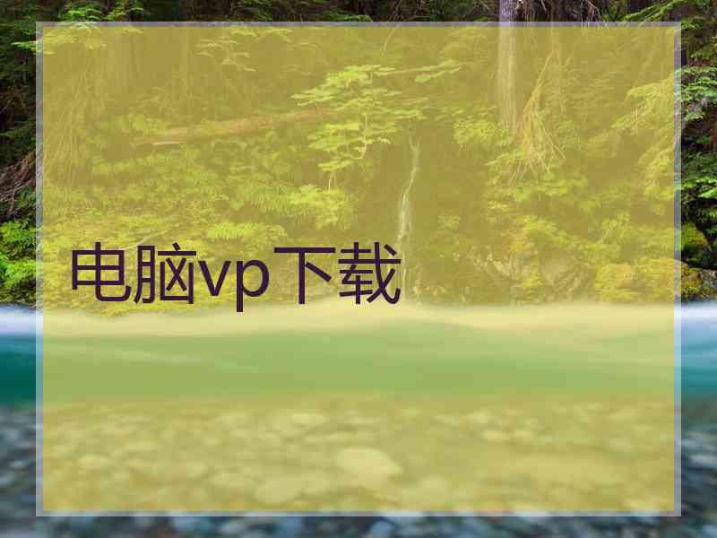 电脑vp下载