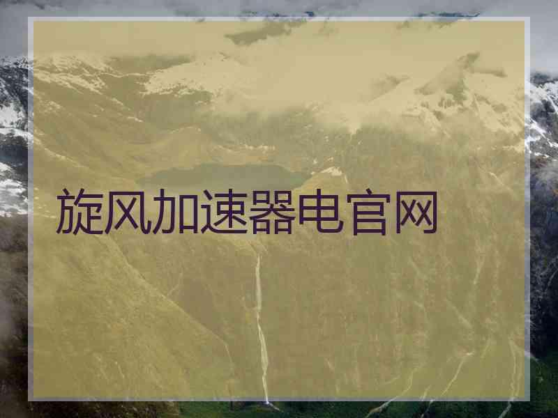 旋风加速器电官网