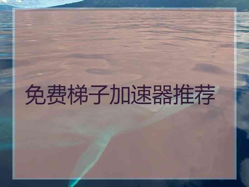 免费梯子加速器推荐