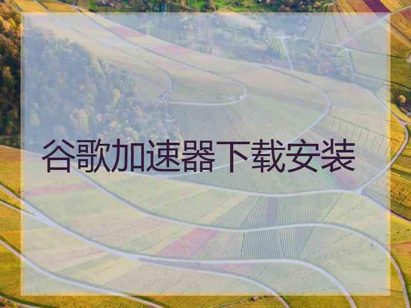 谷歌加速器下载安装