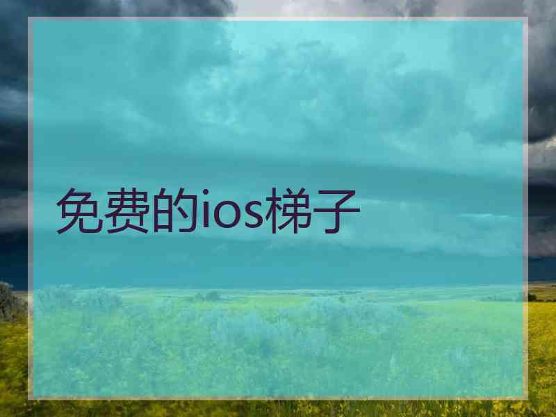免费的ios梯子