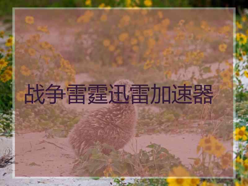 战争雷霆迅雷加速器