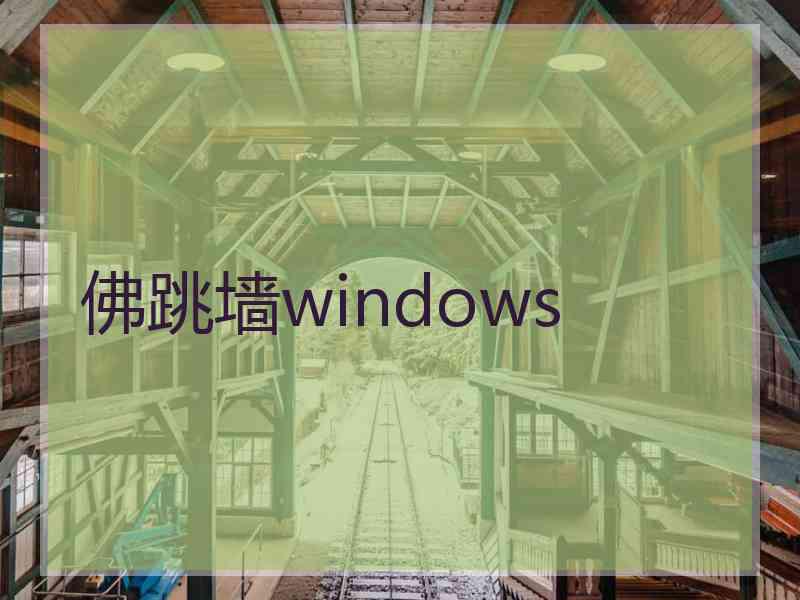 佛跳墙windows