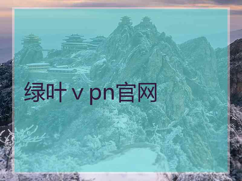 绿叶ⅴpn官网