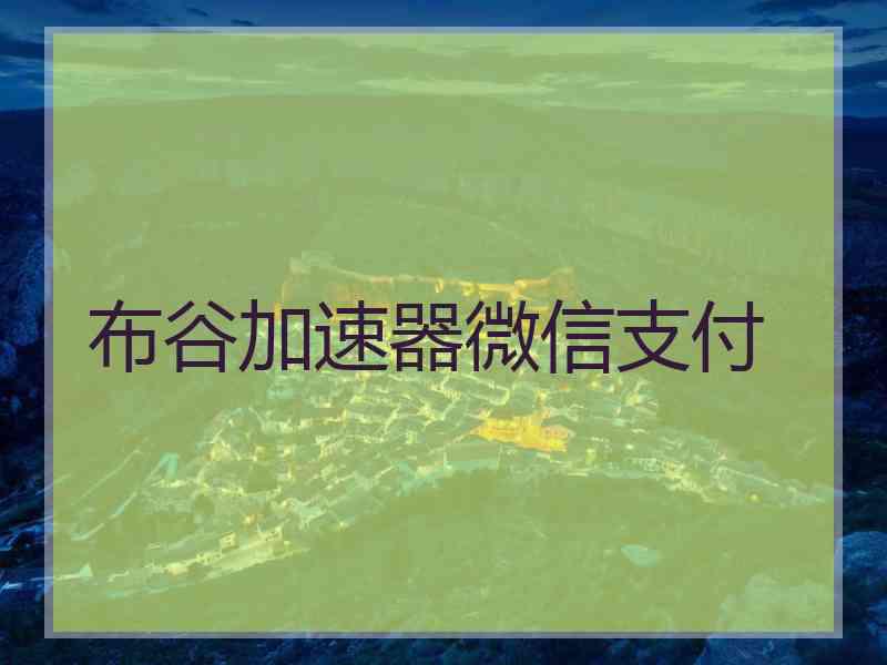 布谷加速器微信支付