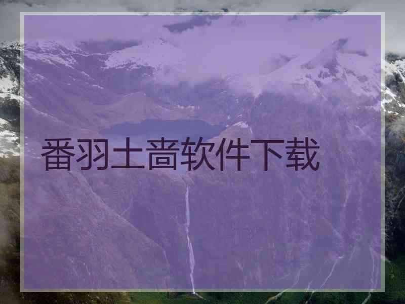 番羽土啬软件下载