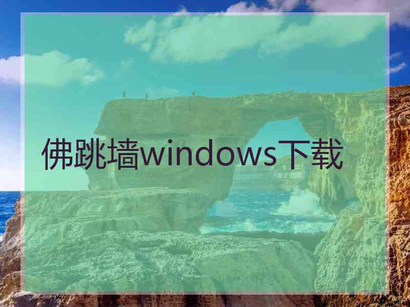 佛跳墙windows下载