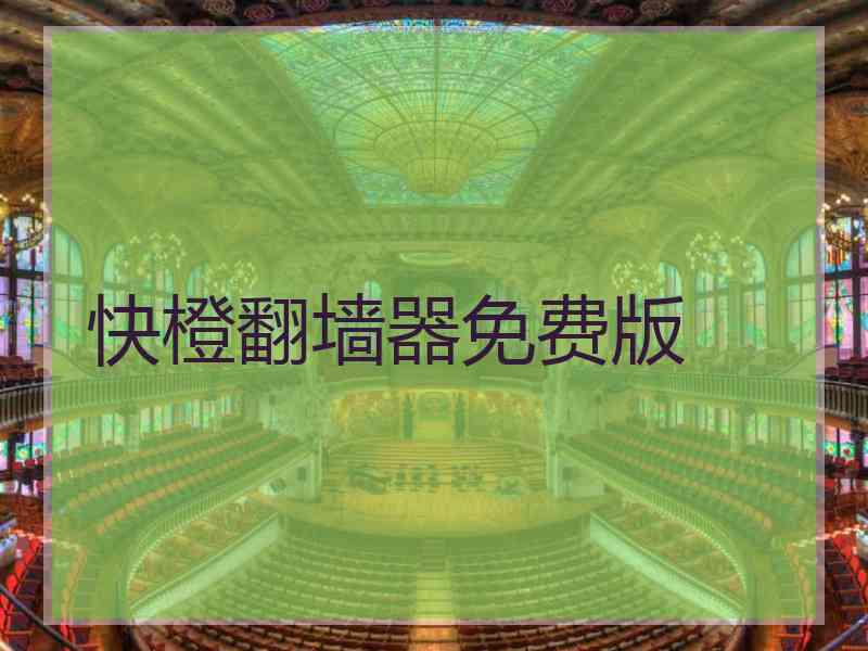 快橙翻墙器免费版