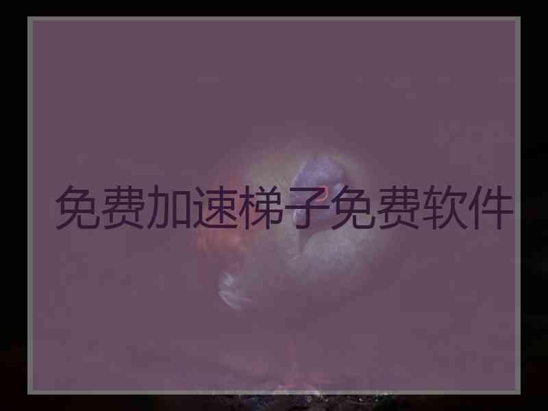 免费加速梯子免费软件