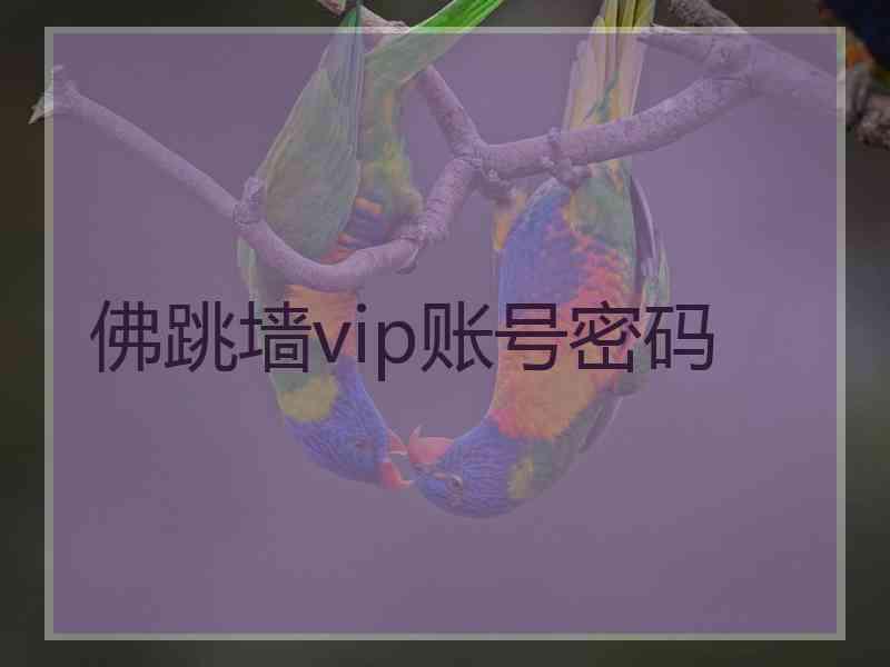 佛跳墙vip账号密码