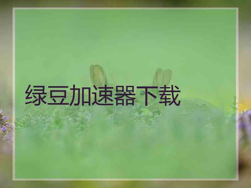 绿豆加速器下载