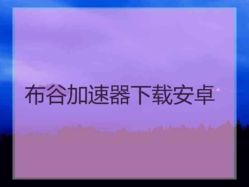 布谷加速器下载安卓