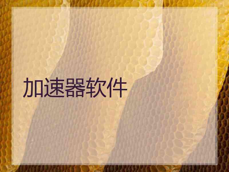 加速器软件