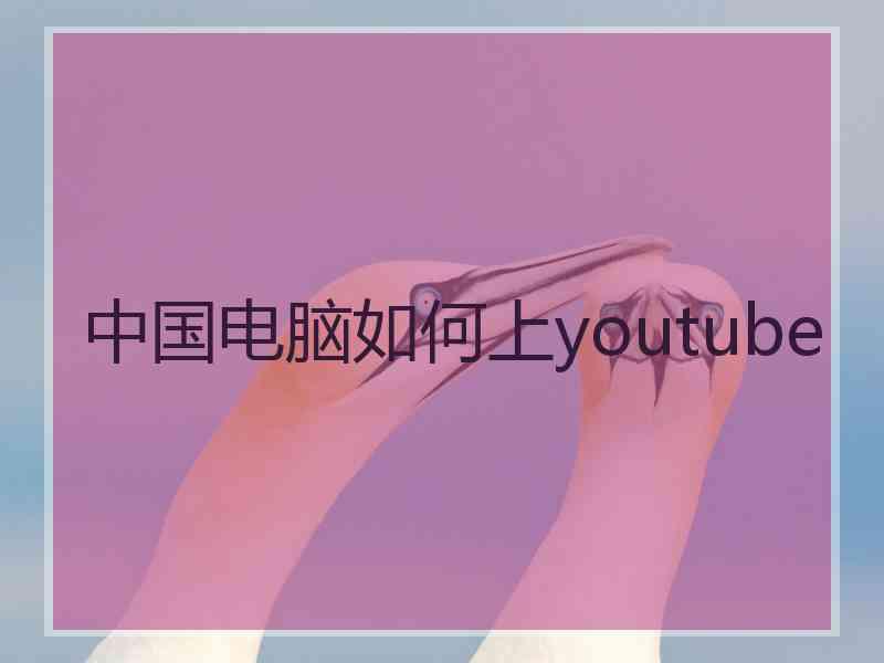 中国电脑如何上youtube