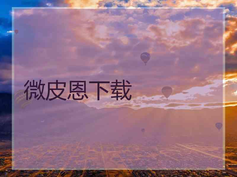 微皮恩下载