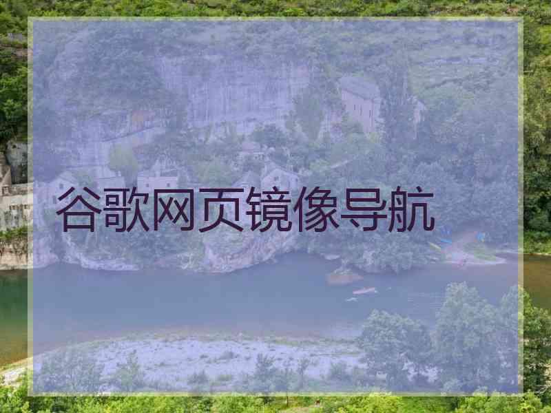 谷歌网页镜像导航