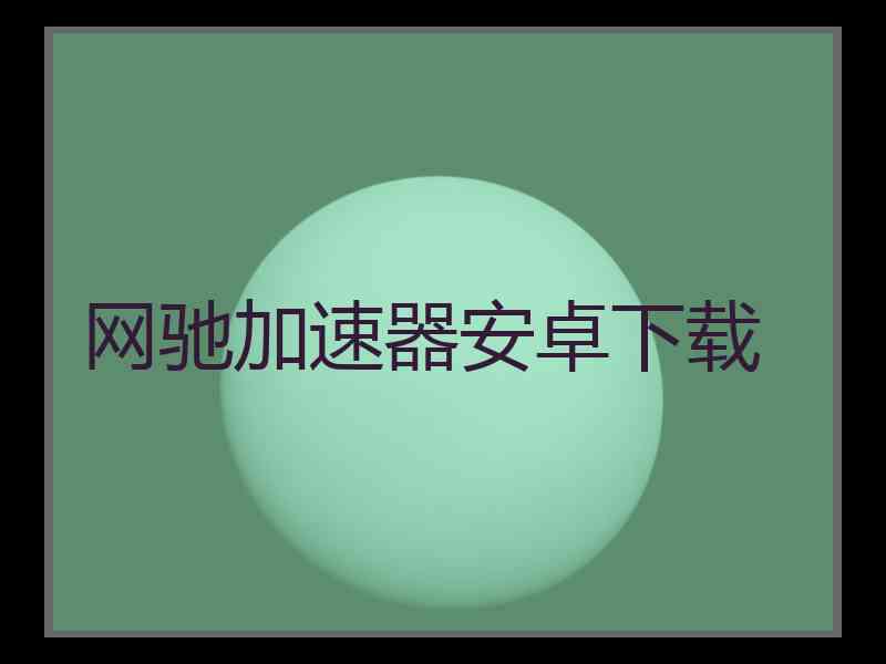 网驰加速器安卓下载
