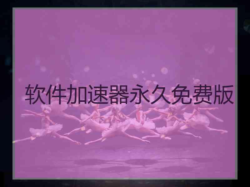 软件加速器永久免费版