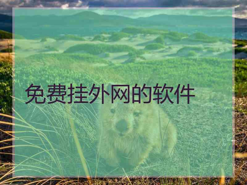 免费挂外网的软件